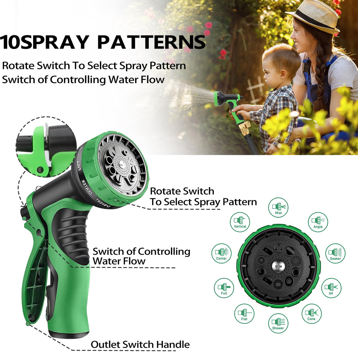100FT Flexible Garden Hose Y99436