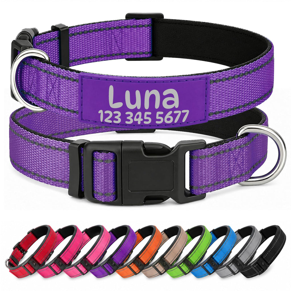 Adjustable Reflective Custom Dog Collar Y553954