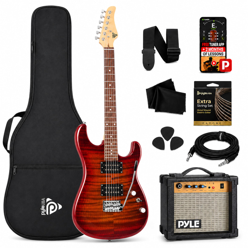 Red Full Size Electric Guitar Kit with Amp G80410