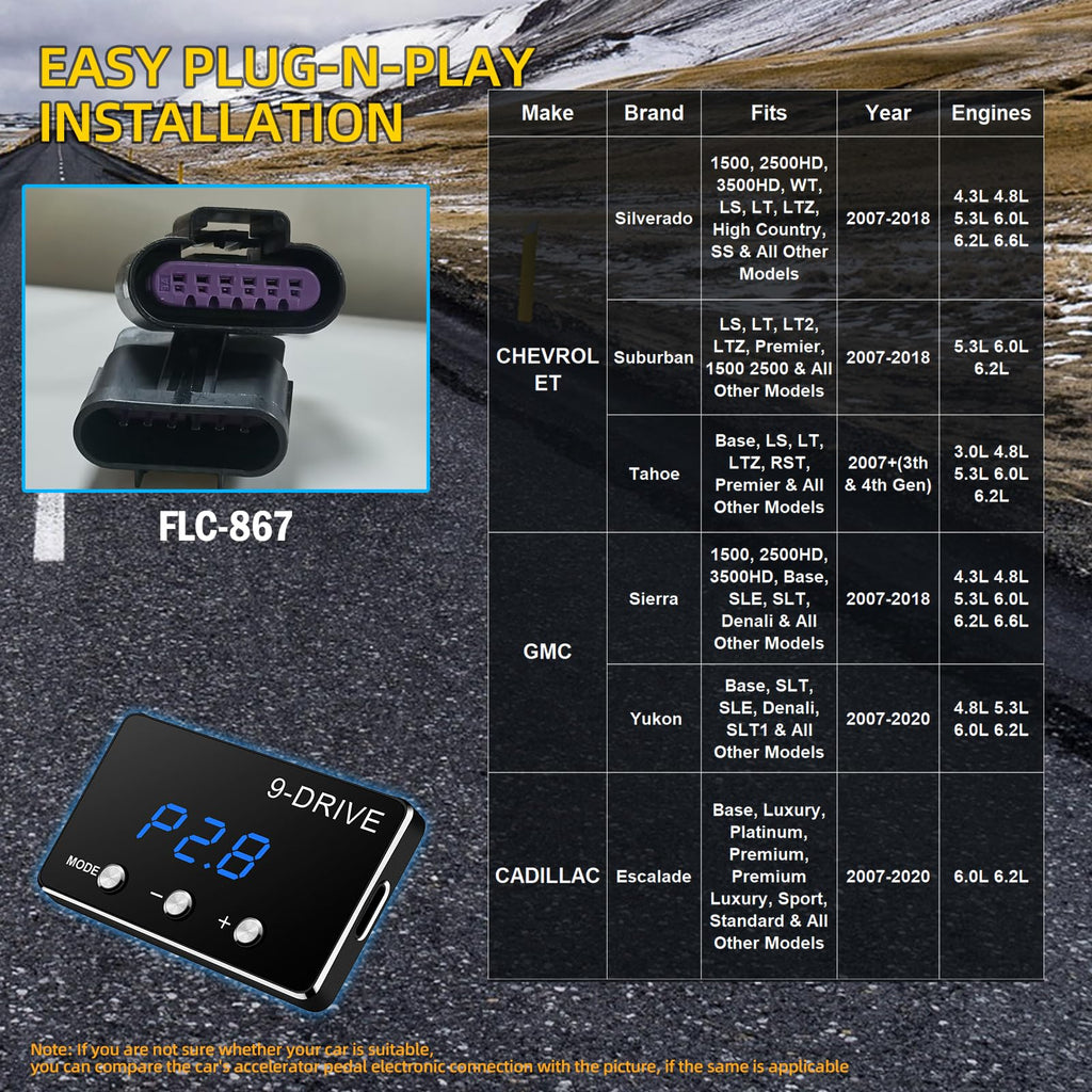 9 Drive Modes Electronic Accelerator Z7949