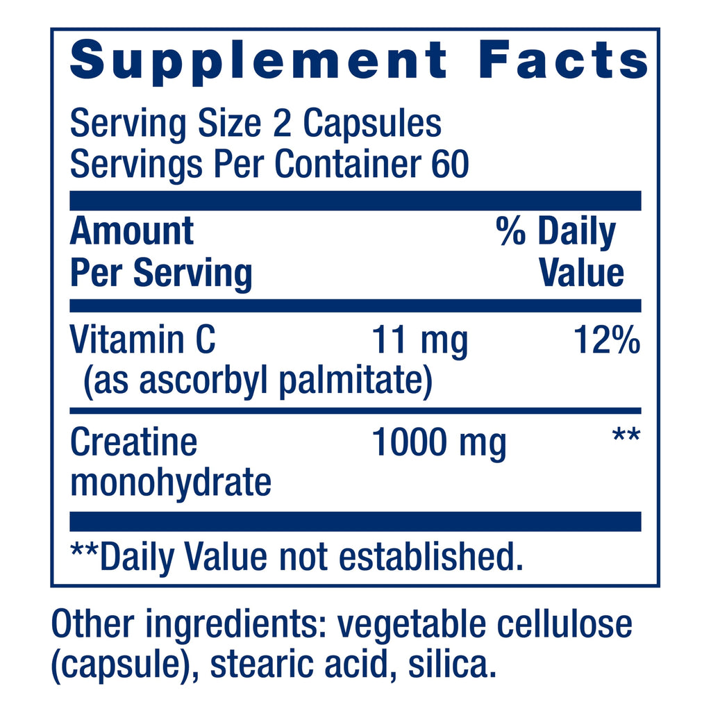 Creatine Monohydrate 120 Capsules R508