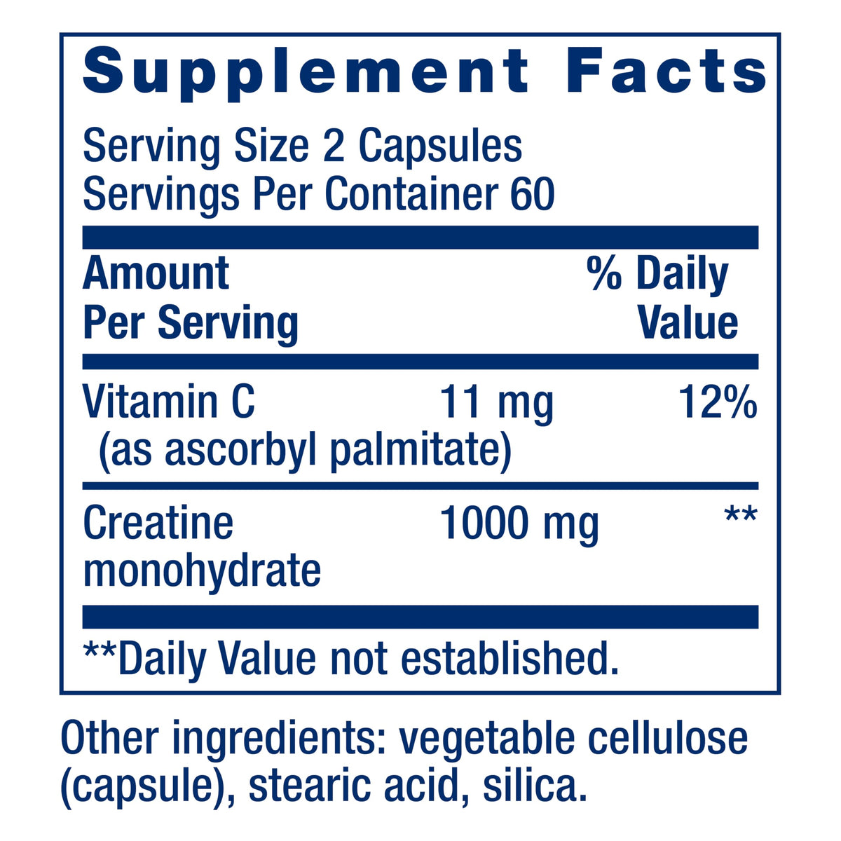 Creatine Monohydrate 120 Capsules R508