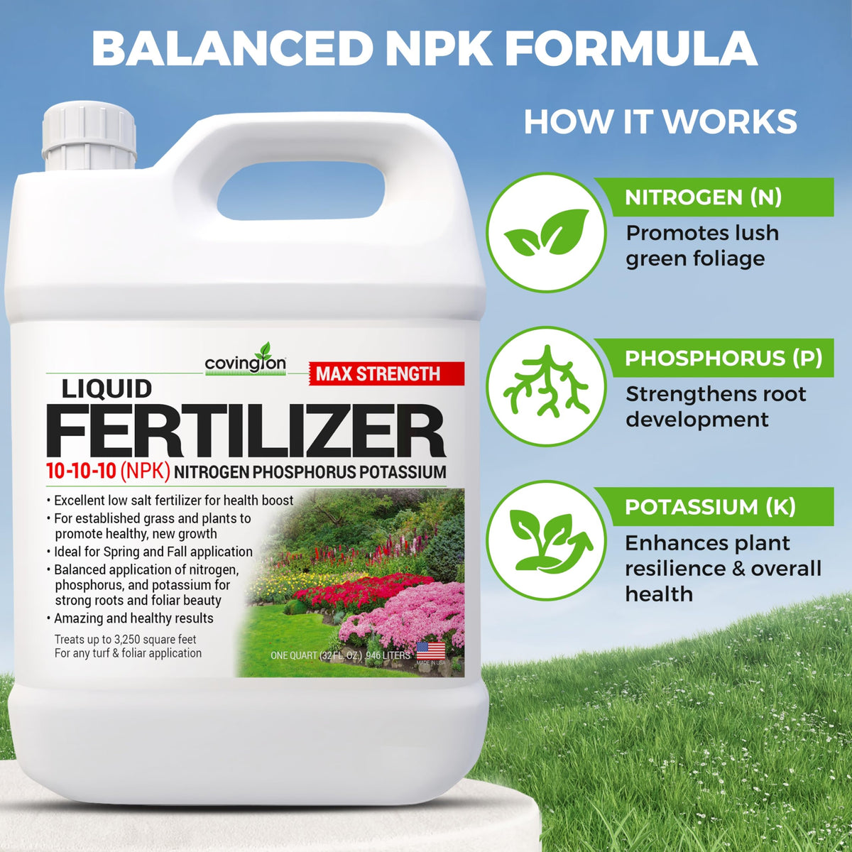 10-10-10 NPK Liquid Fertilizer 32oz B6813