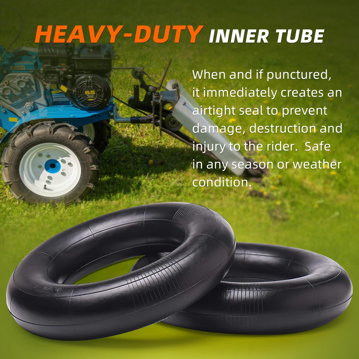 4.80/4.00-8" Inner Tube with TR-13 Straight Valve Stem (4-Pack) D698802