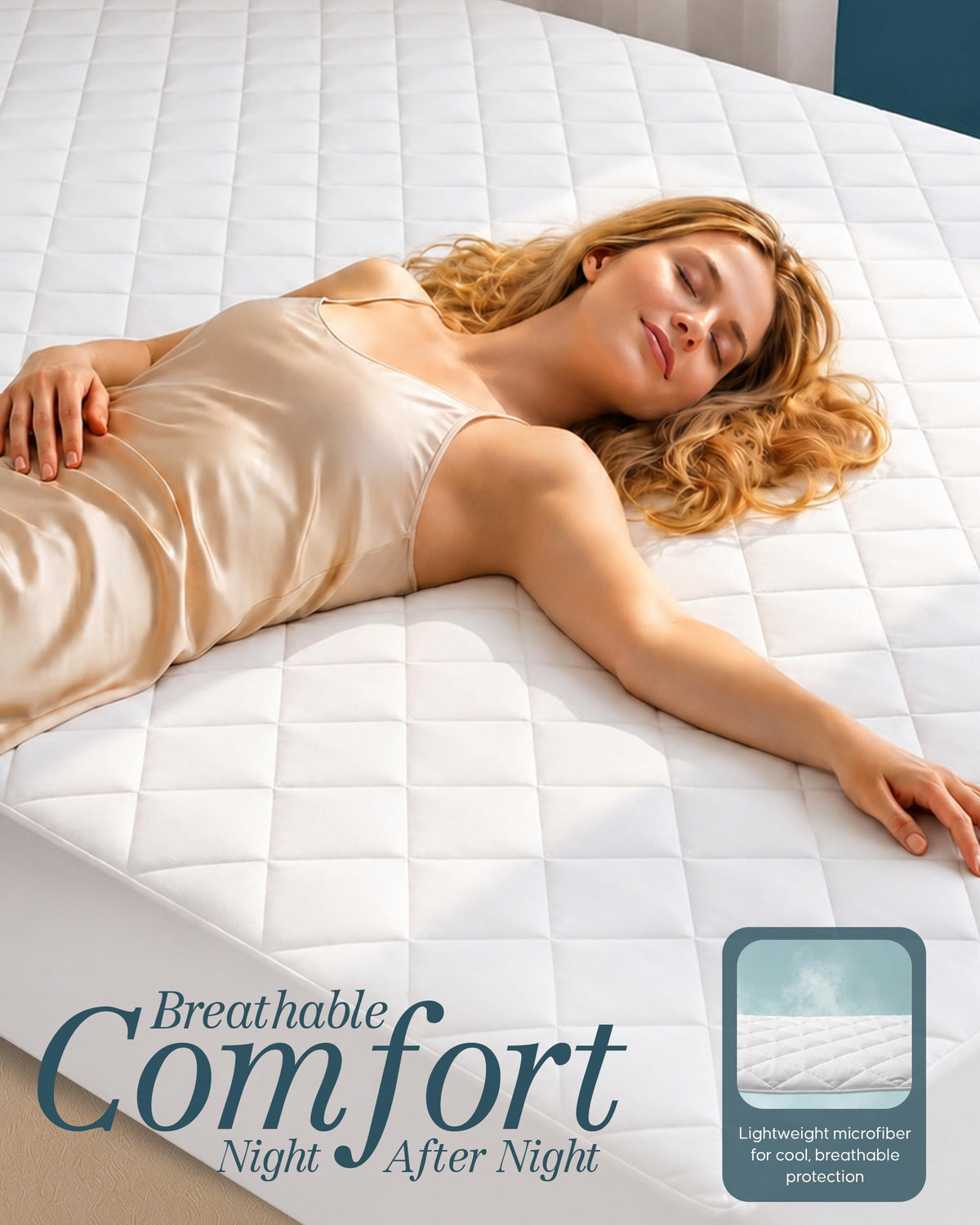 Quilted Mattress Pad with 16" Deep Pocket M2755