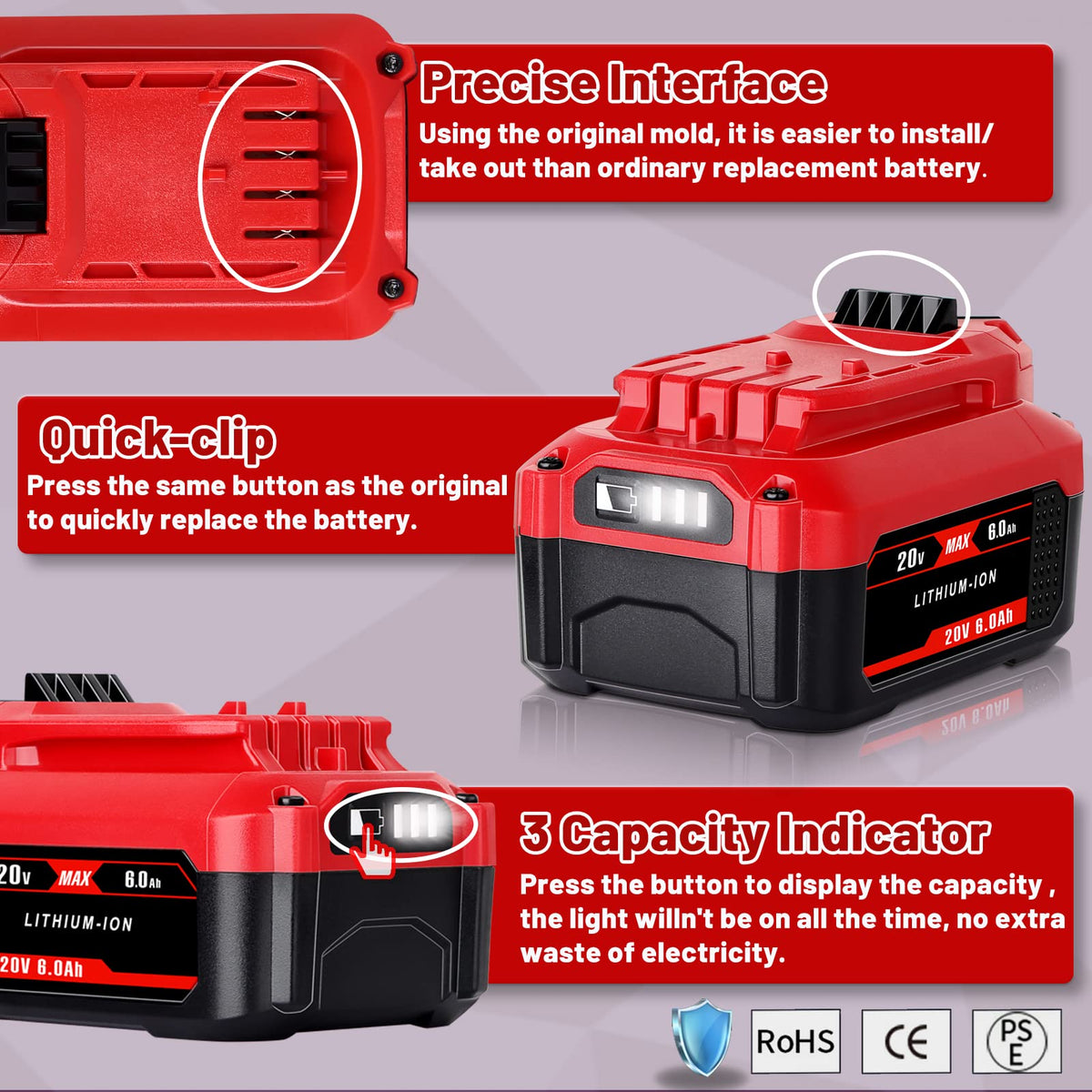 20V Replacement Battery N92732