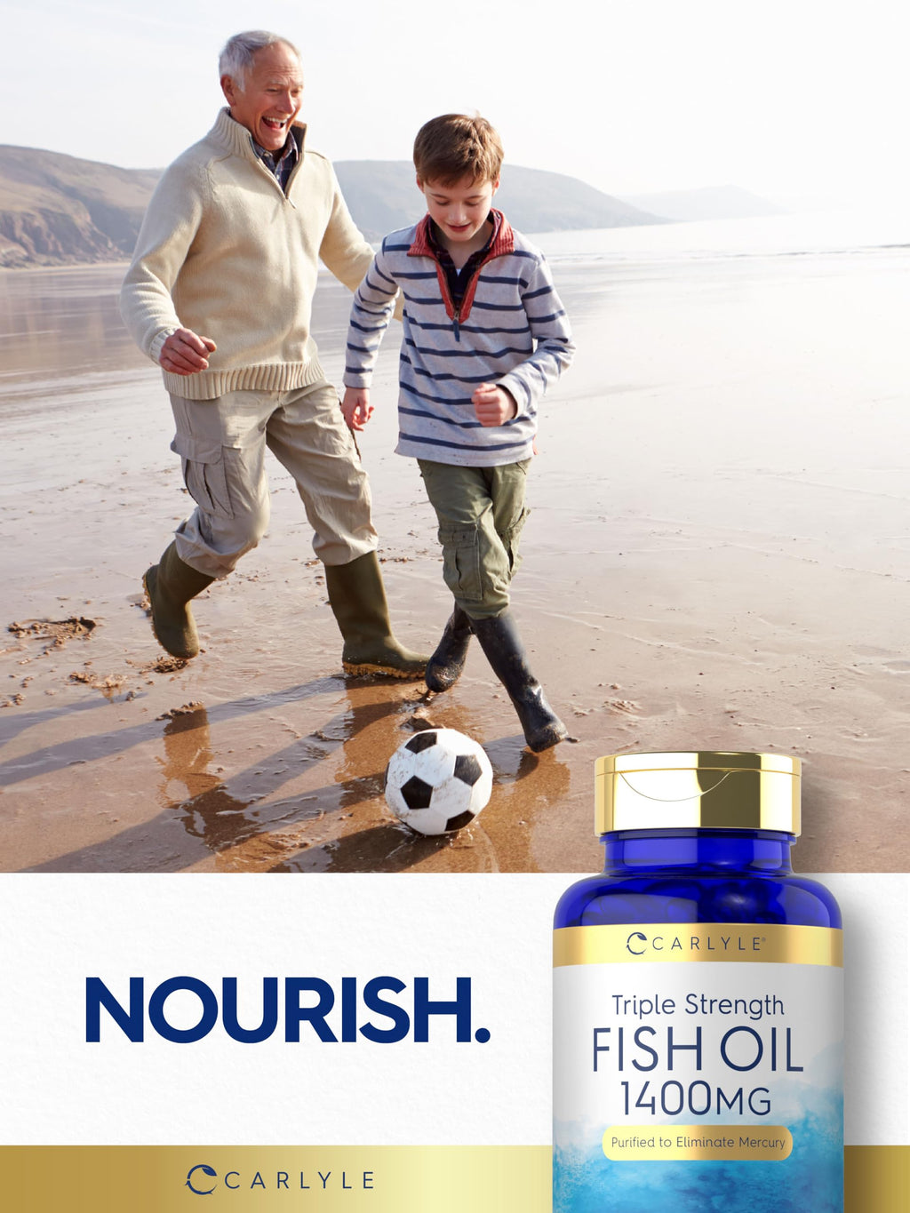 Omega 3 Fish Oil 1400 mg 60 Softgels L9250