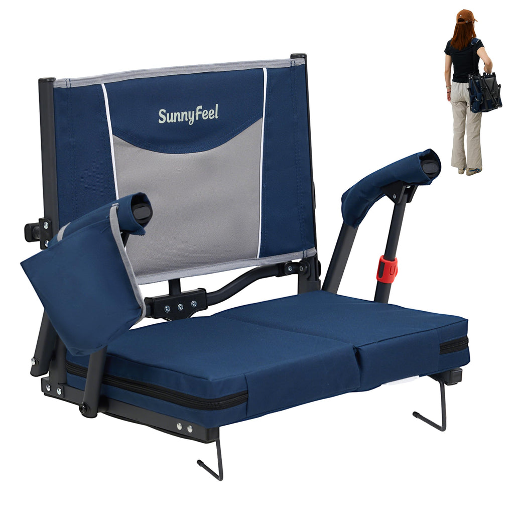 Folding Stadium Seats with Back Support and Cushion R702646