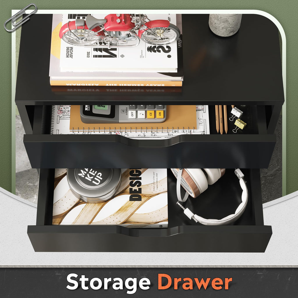 5 Drawer Black Filing Cabinet W5515