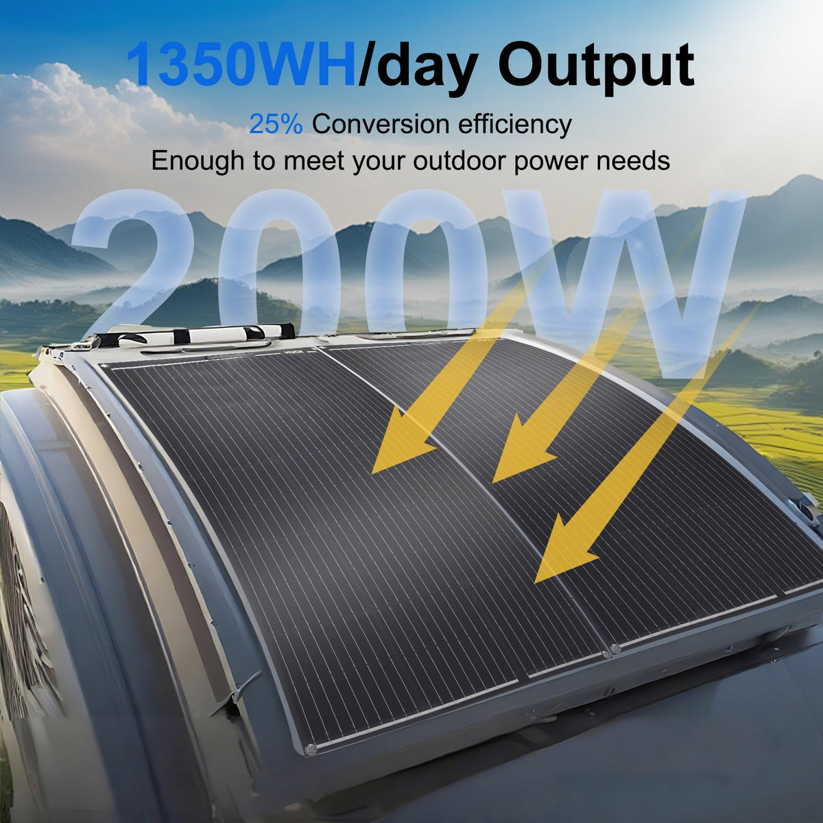 200W Flexible Solar Panel Kit 12V Mono 30A PWM Controller K927