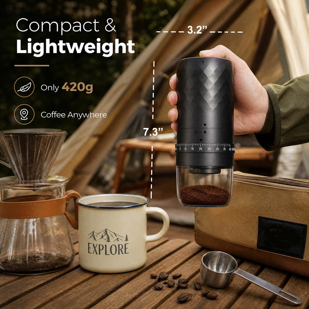 Cordless Burr Coffee Grinder A66495