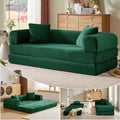 Green Corduroy Convertible Futon Sofa Bed Z559039