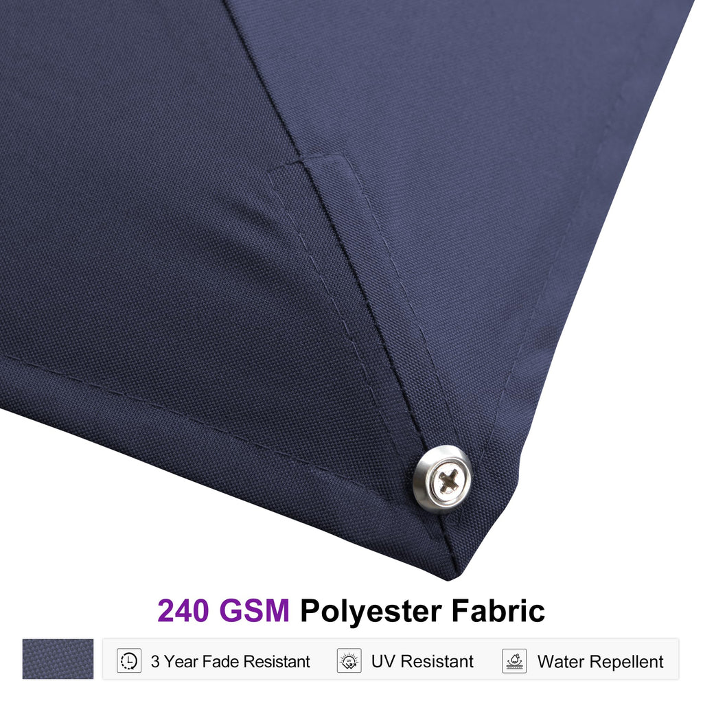 13' X 13' Navy Blue Cantilever Patio Umbrella W42514