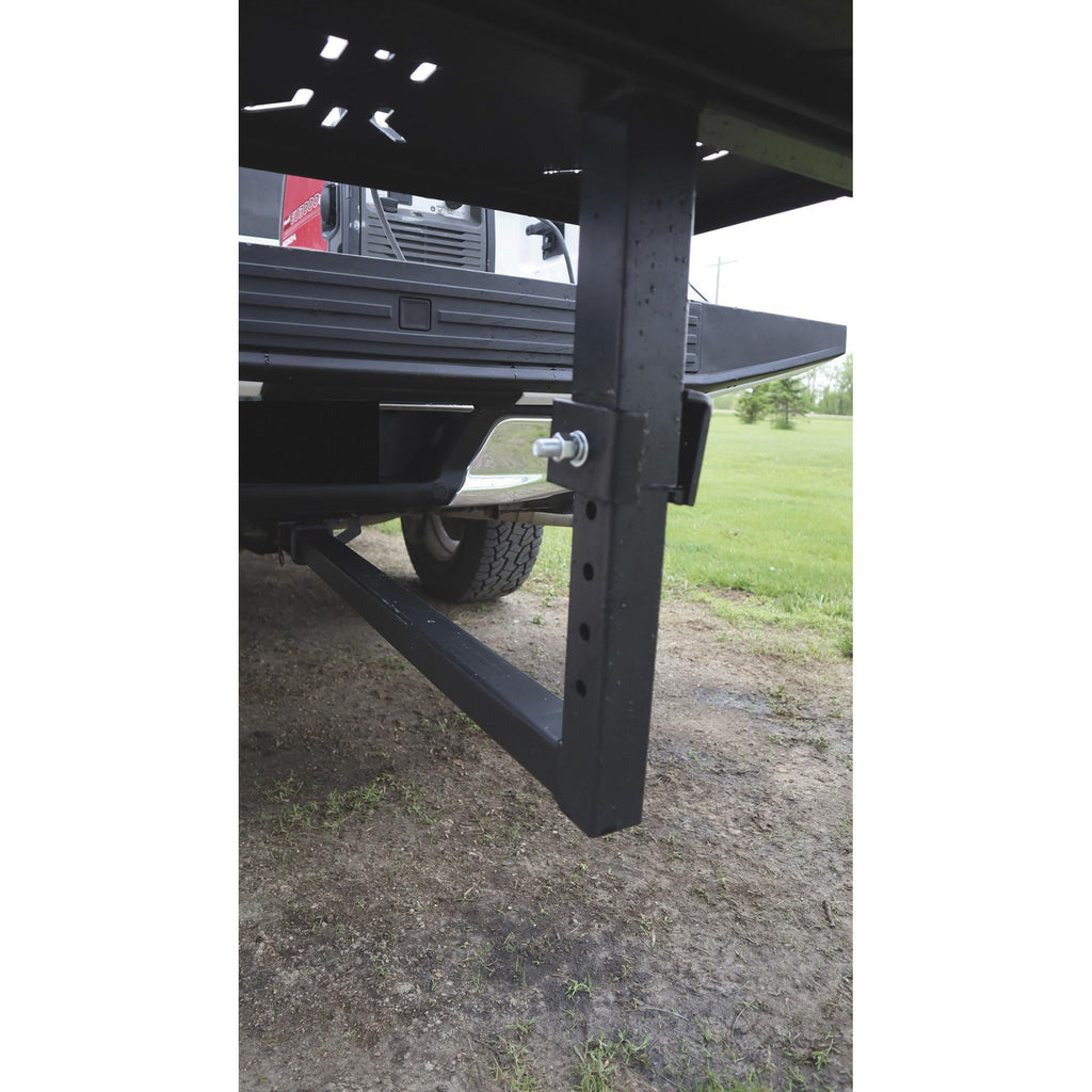 Folding Hitch-Mounted Steel Work Bench E88333