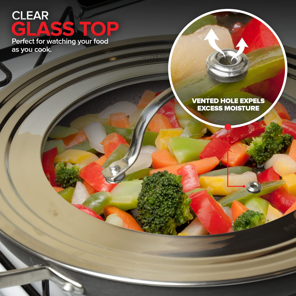 Tempered Glass Universal Lid for Pots & Pans M103
