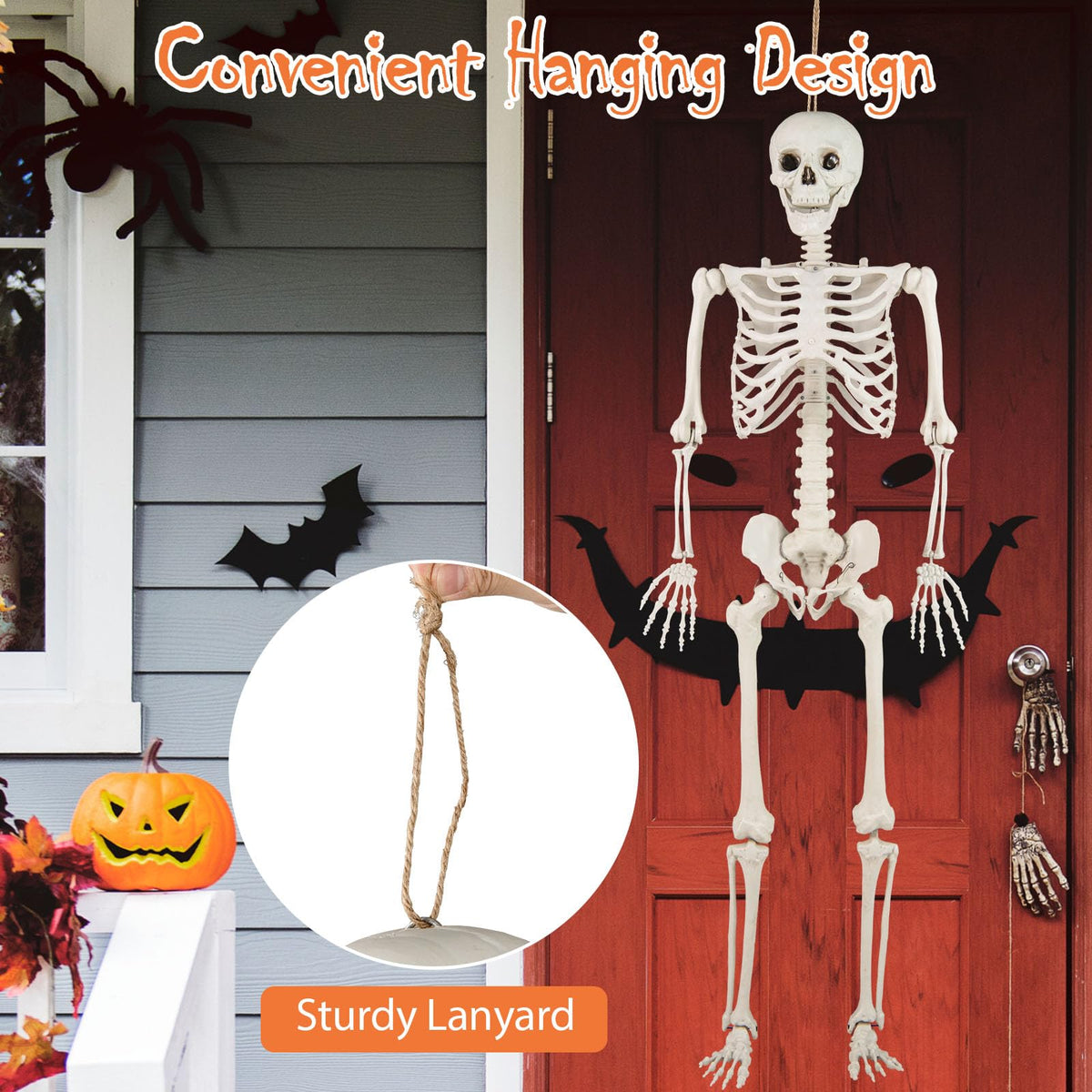 Life Size Posable Skeleton with Movable Joints S919