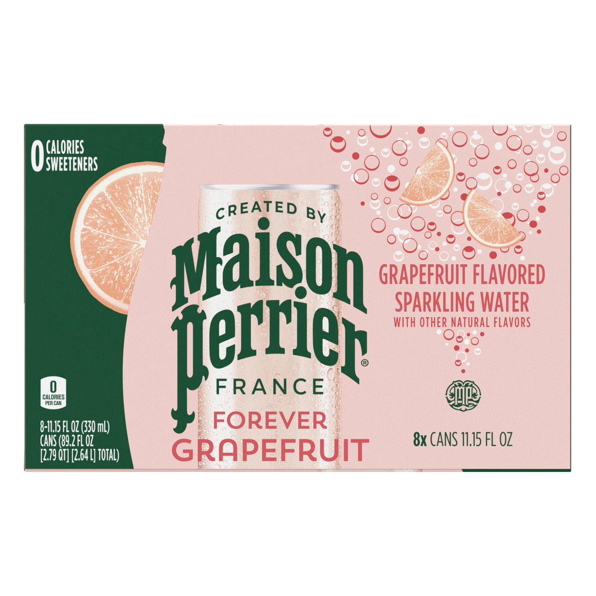 Grapefruit Flavored Sparkling Water, 11.15 Fl Oz Cans, 8 Count U522672