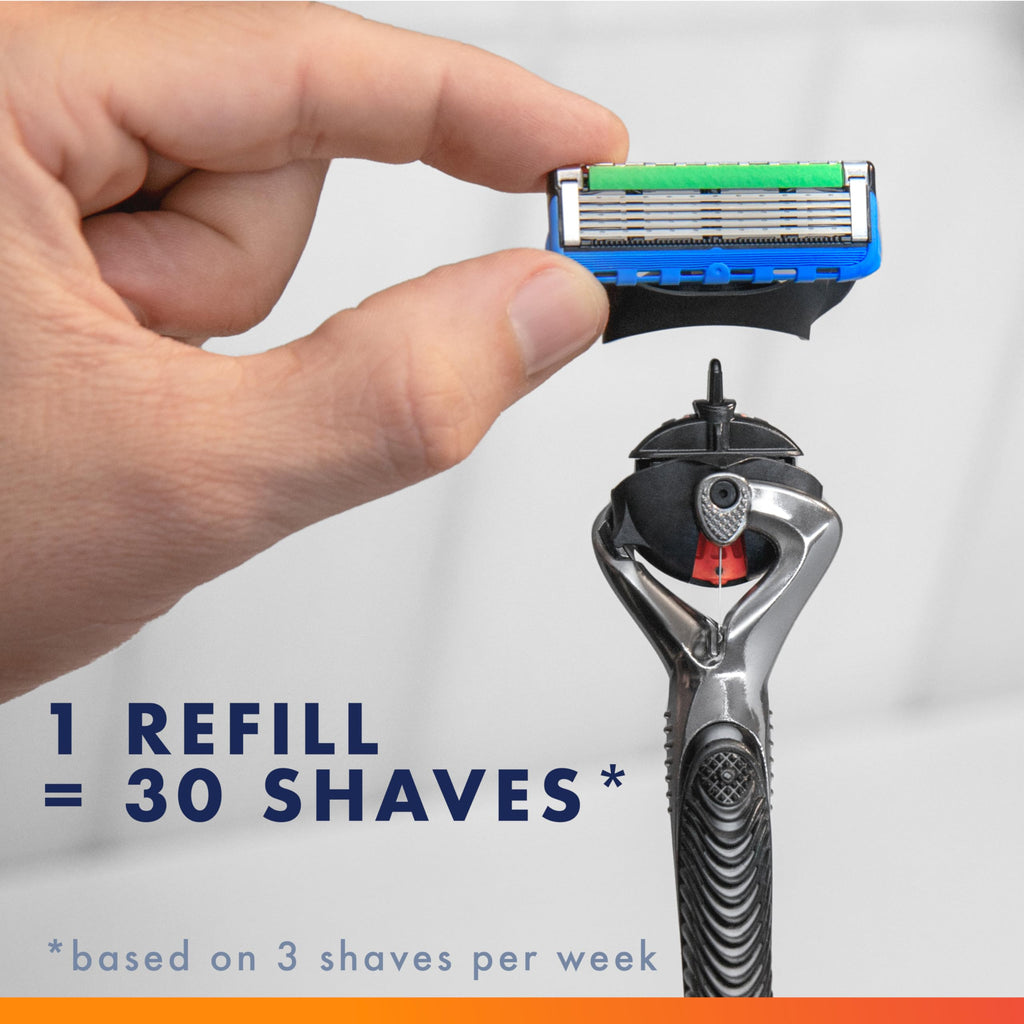 5-Blade Razor Blade Refills with Precision Trimmer, 10 Count B27361