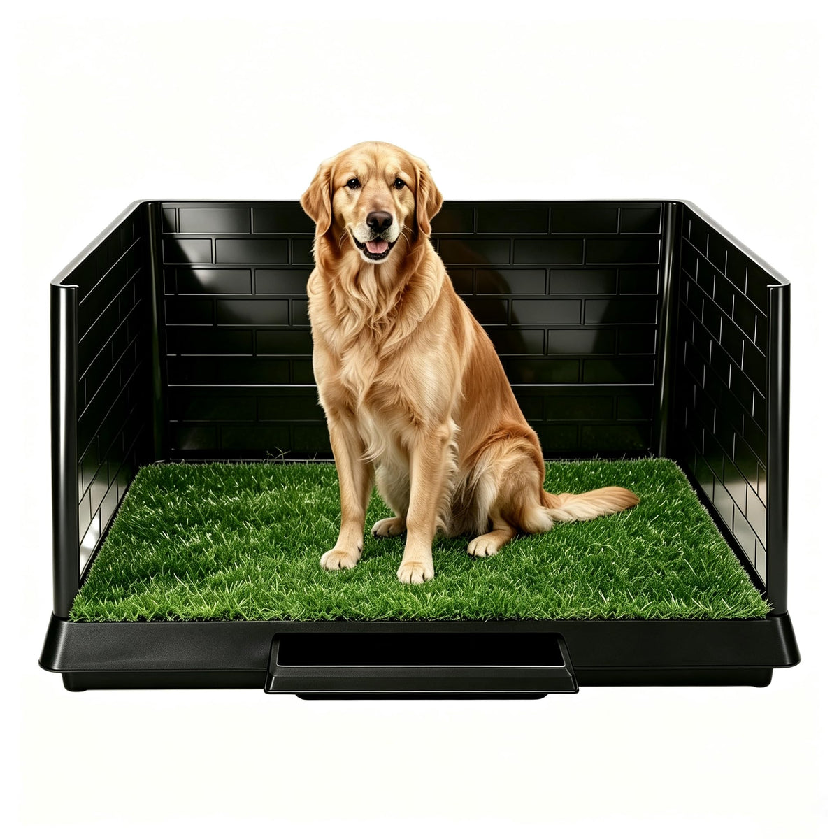 30"×20" Artificial Grass Dog Potty Tray X81197