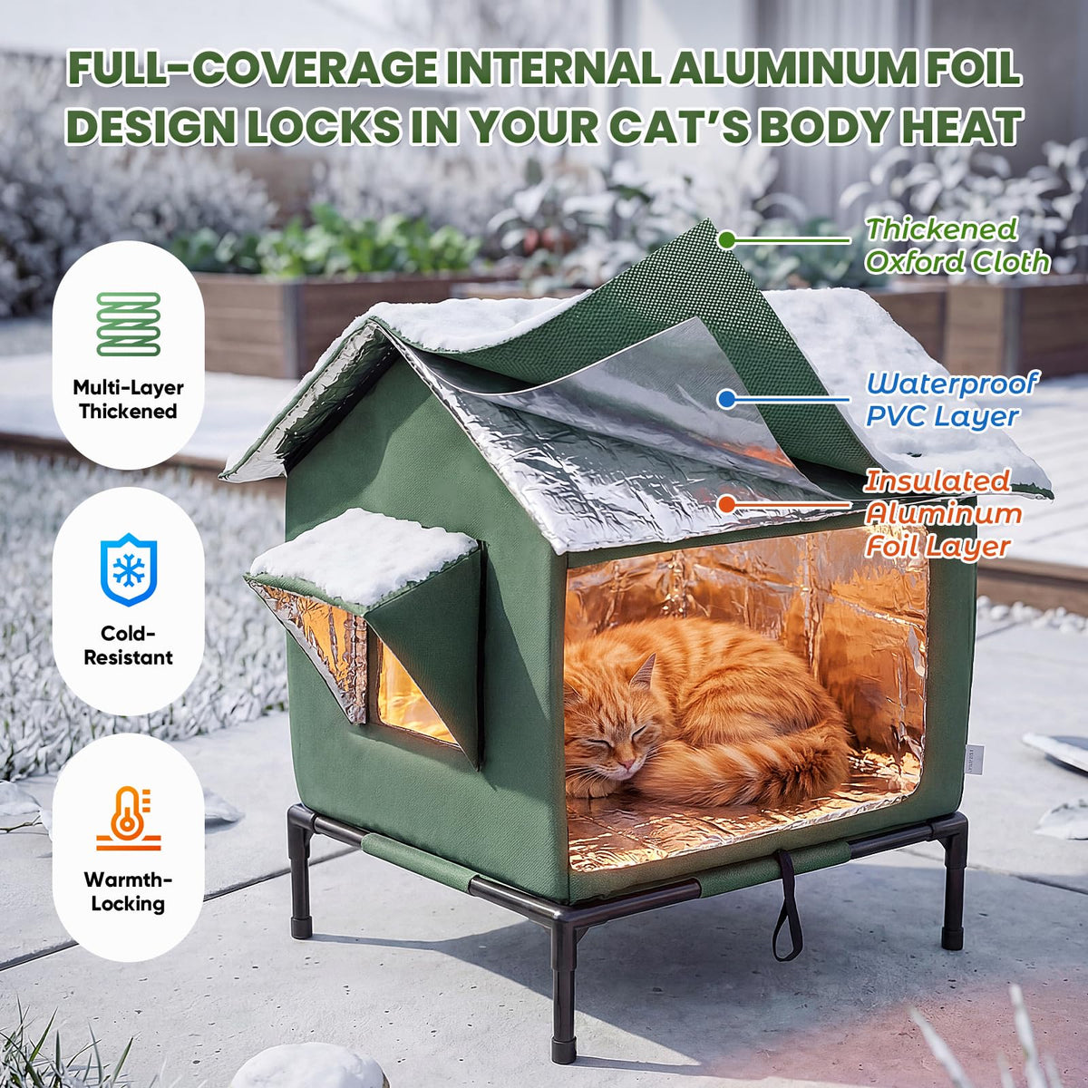 Weatherproof Insulated Cat Shelter G147