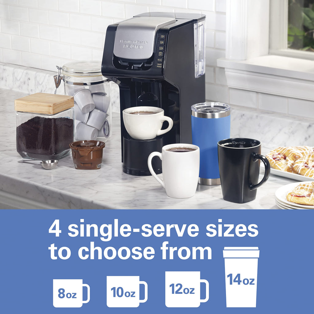 Single-Serve Coffee Maker with Removable Reservoir, Black G411