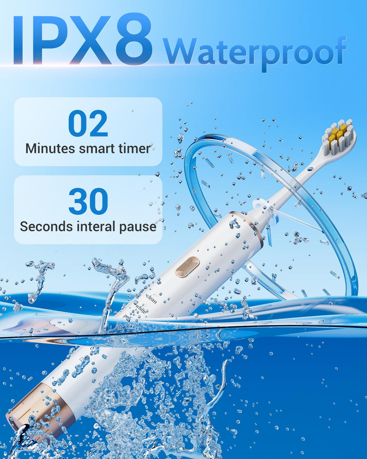 2 Pack Electric Toothbrush with 12 Replacement Heads A29940