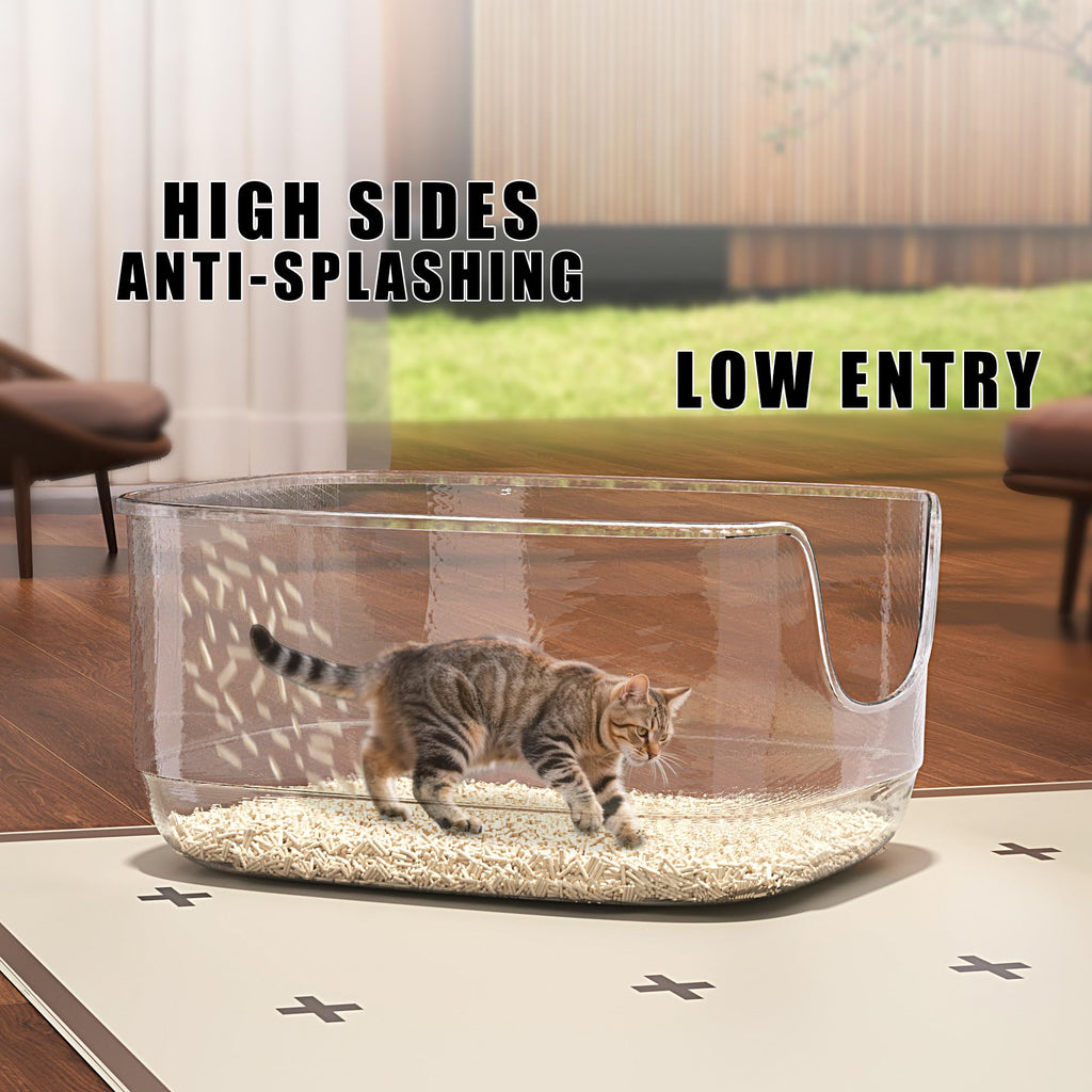 Large High Sided Anti-Splashing Cat Litter Box B547928