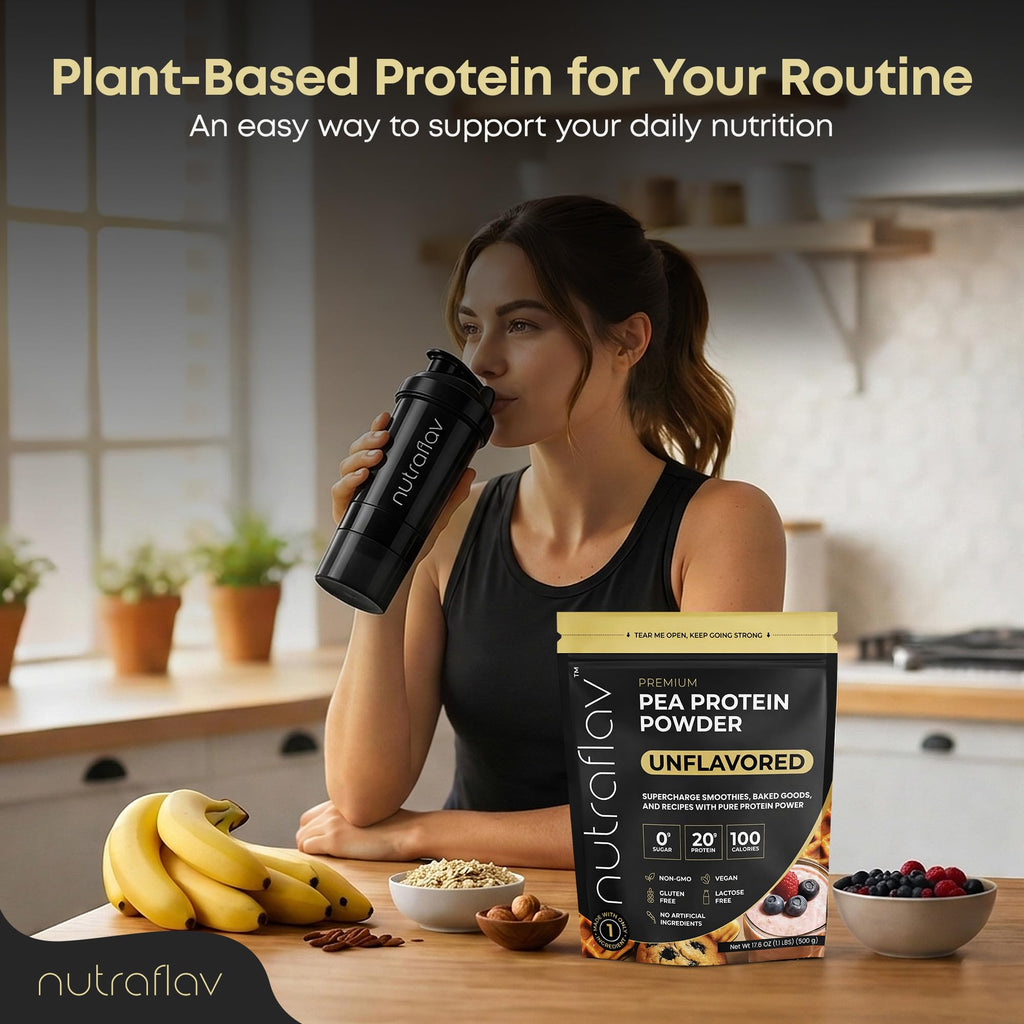 Unflavored Vegan Pea Protein Powder, 20 Servings N5329