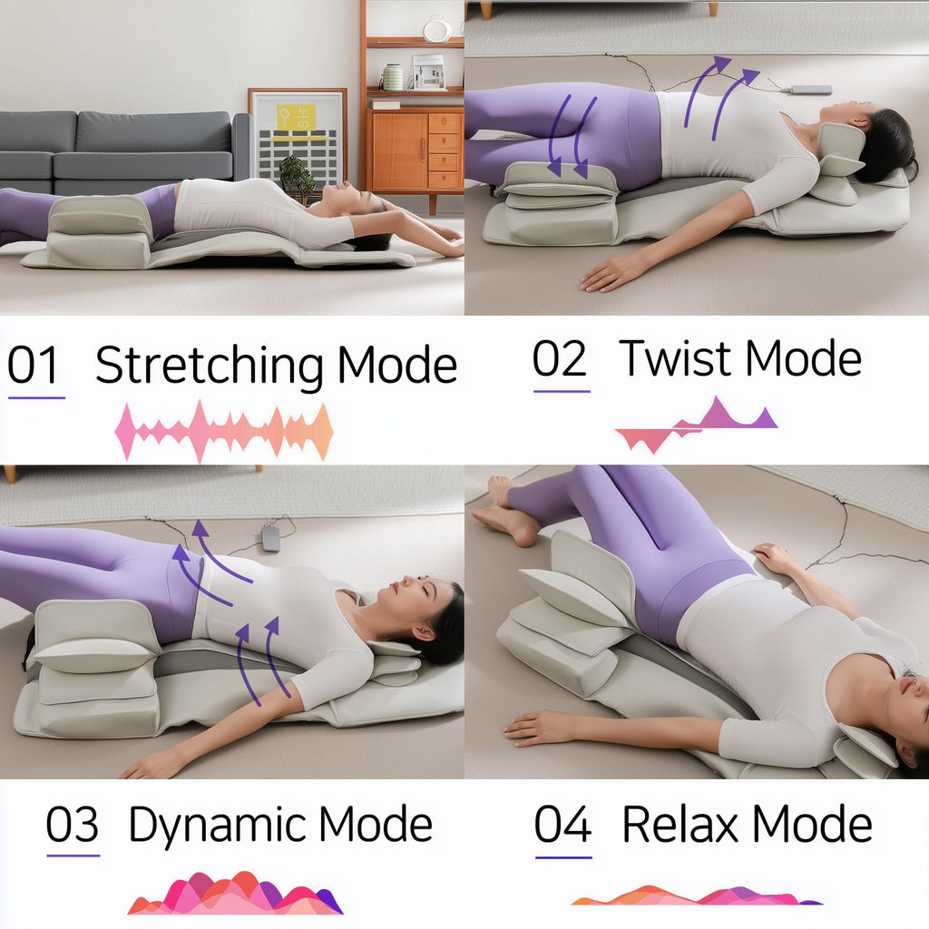 Full Body Stretching Massage Mat, 26 Air Cells, 7 Modes J3743