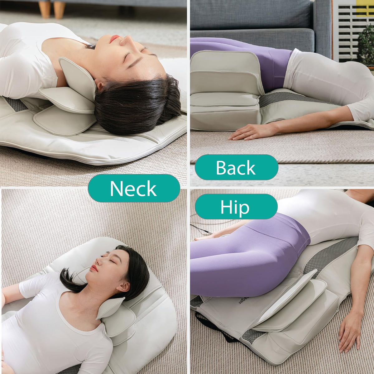 Full Body Stretching Massage Mat, 26 Air Cells, 7 Modes J3743