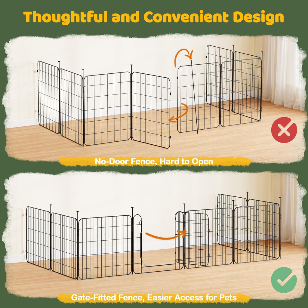 24in 8-Panel Expandable Dog Playpen I6357