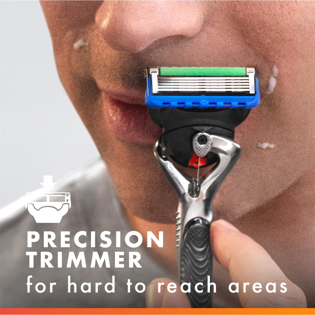 5-Blade Razor Blade Refills with Precision Trimmer, 10 Count B27361