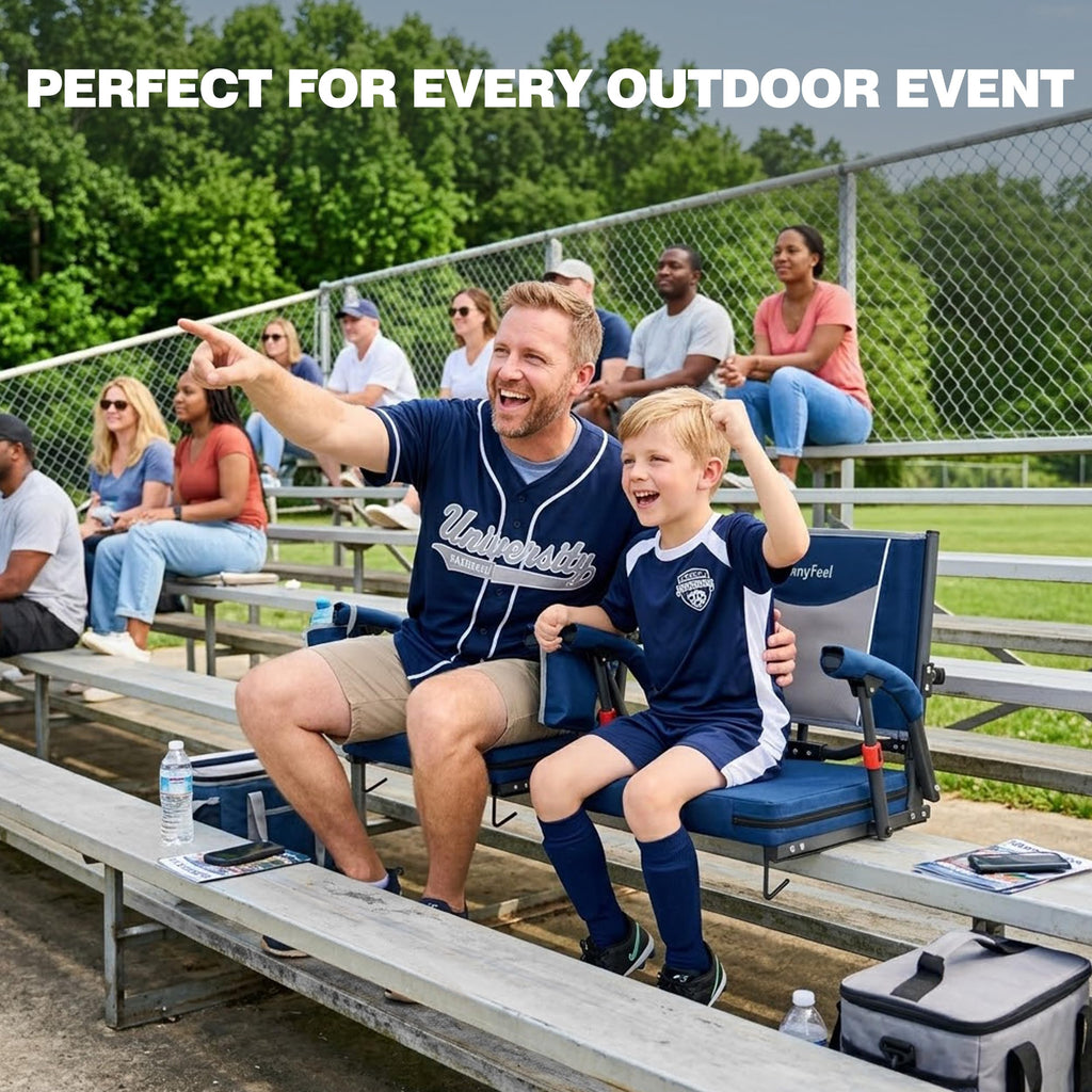 Folding Stadium Seats with Back Support and Cushion R702646