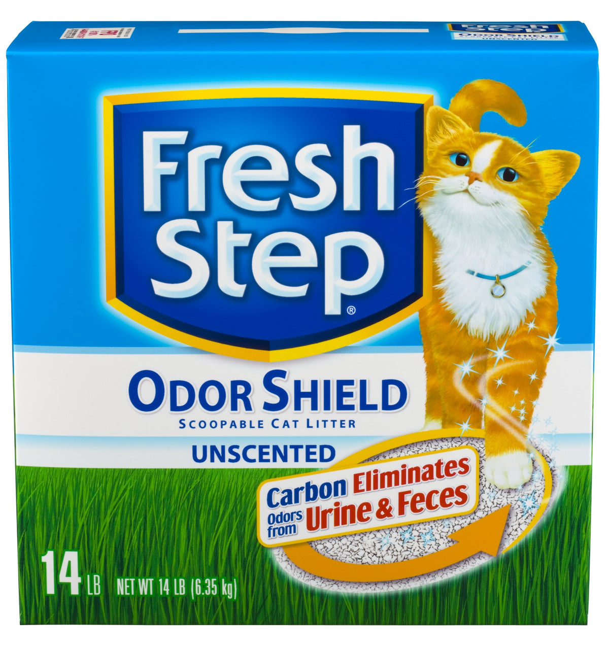 Unscented Clumping Cat Litter with Activated Charcoal, 14 lb P23093
