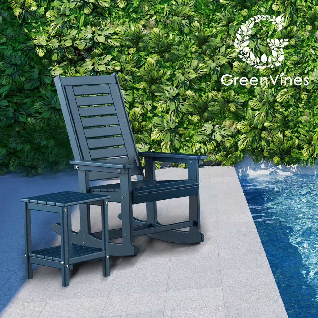 Oversized Outdoor Rocking Chairs Set of 2 Blue K930749